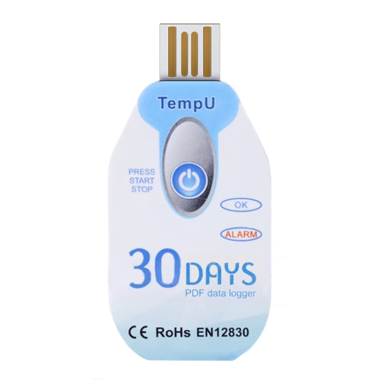 Registratore di temperatura monouso TempU per veicoli di trasporto a catena del freddo, 30 Days, 60 Days, 90 Days Registratore di temperatura monouso TempU per veicoli di trasporto a catena del freddo, 30 Days, 60 Days, 90 Days